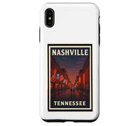 Graphique artistique de voyage Sunset Nashville Tennessee TN Dusk Dawn Coque pour iPhone XS Max