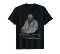 Graphique avec Citation « It is Better to Be Unhappy » de Fyodor Dostoevsky T-Shirt