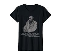 Graphique avec Citation « It is Better to Be Unhappy » de Fyodor Dostoevsky T-Shirt Graphique avec Valeur