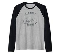 Graphique Biking Girona Espagne Manche Raglan