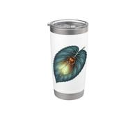 Graphique bioluminescent Firefly Lightning Bug Leaf Art Graphic Gobelet isotherme en acier inoxydable double paroi