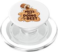 Graphique Bit of a Mess But Doing My Best Spilled Coffee PopSockets PopGrip pour MagSafe