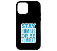 Graphique bleu L'importance de l'humilité Coque pour iPhone 12 mini