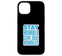 Graphique bleu L'importance de l'humilité Coque pour iPhone 13