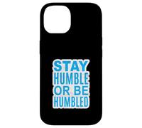 Graphique bleu L'importance de l'humilité Coque pour iPhone 14