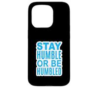 Graphique bleu L'importance de l'humilité Coque pour iPhone 15 Pro