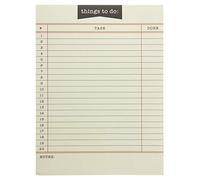 Graphique Bloc-notes avec carte de choses à faire de bibliothèque | 150 feuilles détachables | Planificateur de tâches | Organiseur quotidien | Bloc-notes | Liste de contrôle prioritaire | Non daté |