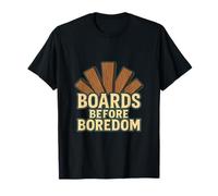 Graphique Boards Before Boredom Carpenter Pride Woodworker T-Shirt