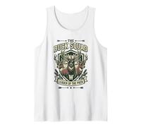 Graphique Buck Squad Leader of The Pack, Funny Deer Hunter Débardeur