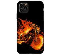 Graphique Burning Motorcycle Love with Cool Flames Coque pour iPhone 11 Pro Max