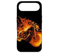 Graphique Burning Motorcycle Love with Cool Flames Coque pour iPhone Air