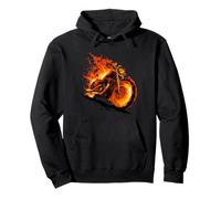 Graphique Burning Motorcycle Love with Cool Flames Sweat à Capuche
