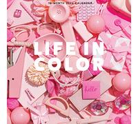 Graphique Calendrier mural 2024 Life in Color | 30,5 x 30,5 cm | Papier épais | Organiseur de maison et de bureau | Grande grille mensuelle | 3 langues et jours fériés marqués | Page d'aperçu de 4