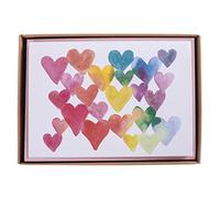 Graphique Cartes de tous les jours avec cœurs arc-en-ciel