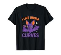 Graphique Chauve-Souris Gothique Punk I Live Under Curves T-Shirt