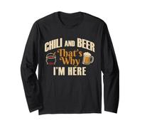 Graphique « Chili and Beer That's Why I'm Here Food Lover » Manche Longue