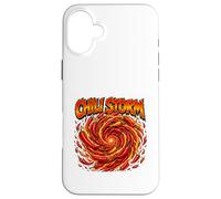 Graphique Chili Storm Fiery Pepper Swirl Coque pour iPhone 16 Plus