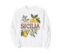Graphique Citrons siciliens Patrimoine Italien Vintage Sicile Sweatshirt