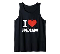 Graphique Classique « I Love Colorado » en Forme de cœur Débardeur