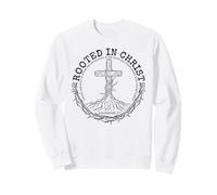 Graphique Colossians 2 7 Croix Arbre Racines Épines Vigne Sweatshirt