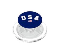 Graphique commémoratif du Drapeau américain Patriotique des États-Unis 4 Juillet PopSockets PopGrip pour MagSafe