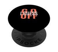 Graphique Coral Go Off I Guess de Couleur Corail PopSockets PopGrip Adhésif