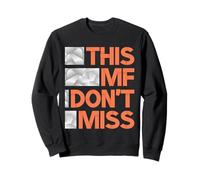 Graphique Coral This MF Don't Miss Aqua Teal Coral Sweatshirt