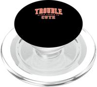 Graphique Coral Trouble Coral Color PopSockets PopGrip pour MagSafe