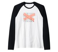 Graphique Couleur Corail « Not Over Here » Manche Raglan