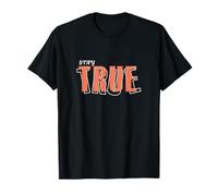 Graphique Couleur Corail Stay True Coral T-Shirt