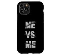 Graphique Couleur Monochrome Me-vs-Me Gris Coque pour iPhone 11 Pro