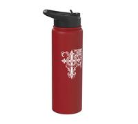 Graphique croix gothique Y2K Heavy Metal Stainless Steel Insulated Water Bottle