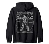 Graphique DA Vinci Vitruvian Robot Engineer et Anime Lover Sweat à Capuche