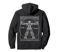 Graphique DA Vinci Vitruvian Robot Engineer et Anime Lover Sweat à Capuche