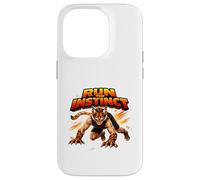 Graphique d'action Dynamique Wild Instinct Beast Runner Coque pour iPhone 14 Pro