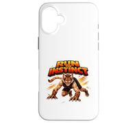 Graphique d'action Dynamique Wild Instinct Beast Runner Coque pour iPhone 16 Plus