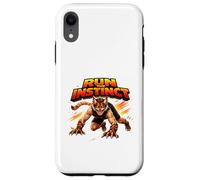 Graphique d'action Dynamique Wild Instinct Beast Runner Coque pour iPhone XR