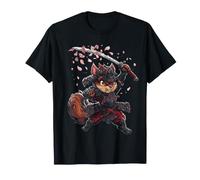 Graphique d'amant Japonais écureuil samouraï T-Shirt