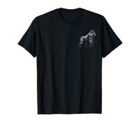 Graphique d'art géométrique Silverback Gorilla Polygon T-Shirt