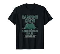 Graphique d'aventure sur Les règles du Terrain de Camping Crew T-Shirt