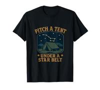 Graphique de Camping Pitch A Tent Under A Star Belt T-Shirt