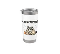 Graphique de canapé café-lit annulé Funny Raccoon Plans Gobelet isotherme en acier inoxydable double paroi