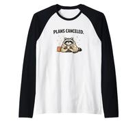 Graphique de canapé café-lit annulé Funny Raccoon Plans Manche Raglan