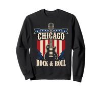 Graphique de Chicago Rock and Roll Music City Sweatshirt