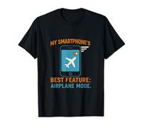 Graphique de Citation de téléphone Wanderlust en Mode Avion T-Shirt