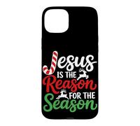 Graphique de Citation Jesus is The Reason Faith pour la Saison chrétienne Coque pour iPhone 15 Plus