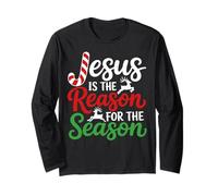 Graphique de Citation Jesus is The Reason Faith pour la Saison chrétienne Manche Longue
