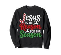 Graphique de Citation Jesus is The Reason Faith pour la Saison chrétienne Sweatshirt