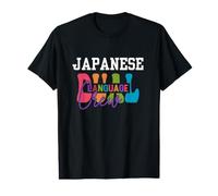 Graphique de ilingue Japonais Double Langue T-Shirt Graphique avec Valeur