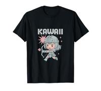 Graphique de Combat Kawaii Combat Chibi Warrior Pixel T-Shirt